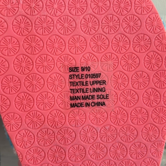 NWOT Lilly Pulitzer Bondi Blue My Little Peony Slippers GWP Slippers Size 9/10 - Picture 7 of 7